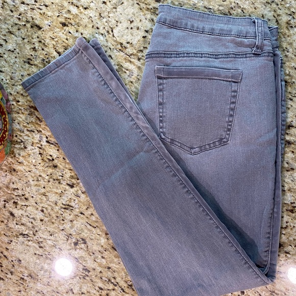 ND Velvet Trim Tuxedo Jeans Light Gray 12R 12 - Picture 7 of 8